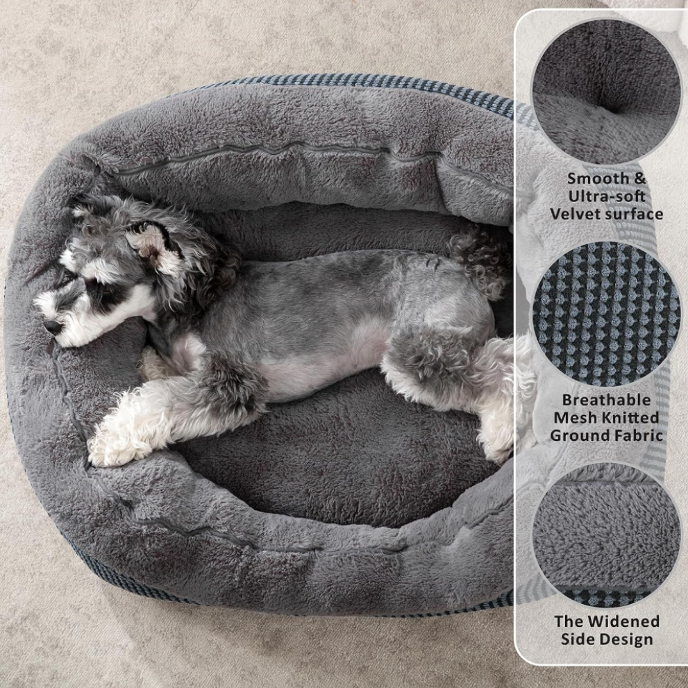 Cozy Cave Dog Bed Ultra-Soft Comfort Bed for Restful Sleep & Relaxation