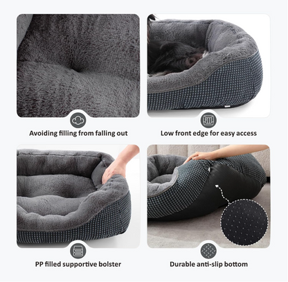 Cozy Cave Dog Bed Ultra-Soft Comfort Bed for Restful Sleep & Relaxation