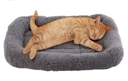 Soft Plush Pet Bed Ultra-Comfortable Sleeping Mat for Cats & Small Dogs