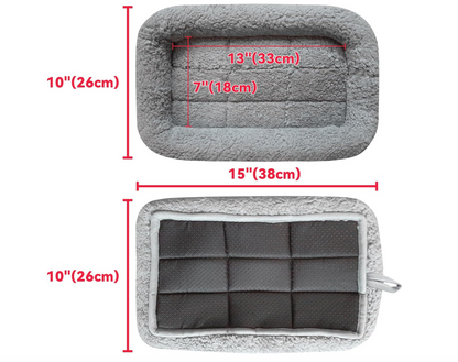 Soft Plush Pet Bed Ultra-Comfortable Sleeping Mat for Cats & Small Dogs