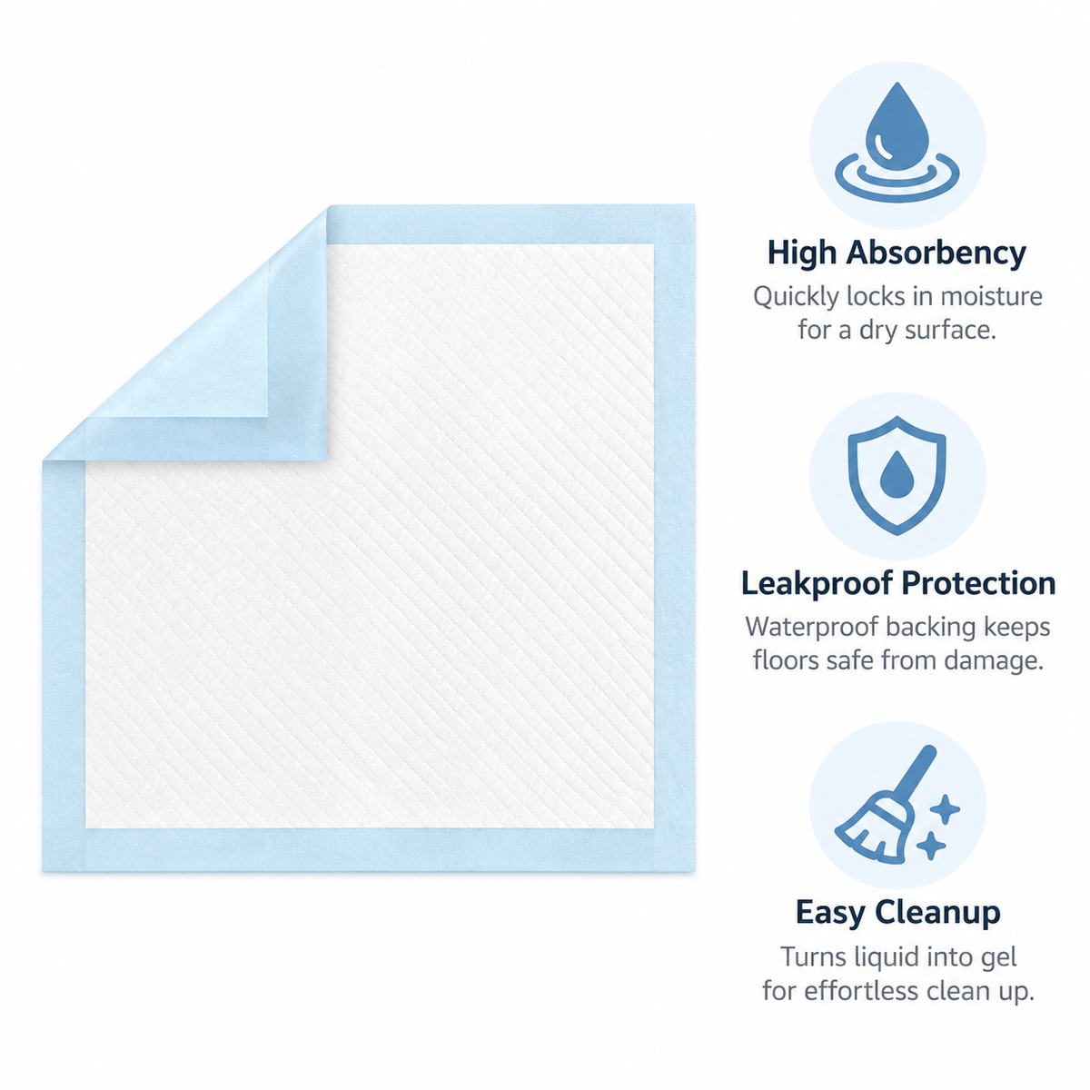 Premium Pet Training Pads | Ultra Absorbent Leakproof Puppy Pads